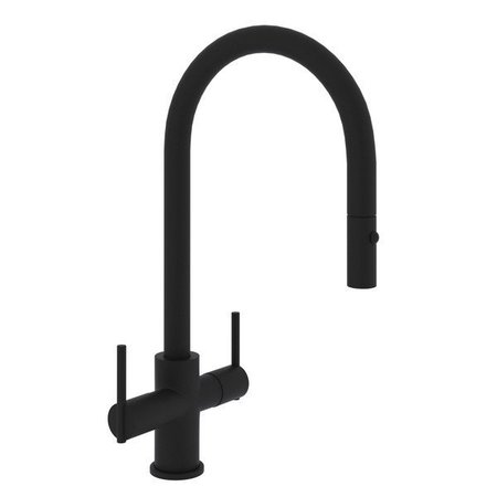 ROHL Pirellone Two Handle Pull-Down Kitchen Faucet CY657L-MB-2